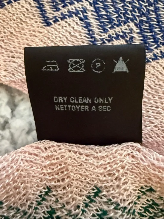 Missoni Multicolor Zigzag Knit Scarf Wrap Fringe Shawl Italy 84 x 14.5 NWT - Picture 8 of 9